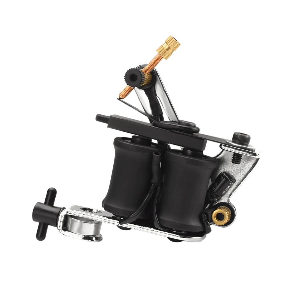 1 قطعة آلة الوشم لفائف الحديد مطلي المحمولة تصميم دائم أداة بطانة عالية الأداء لمعدات الوشم #4