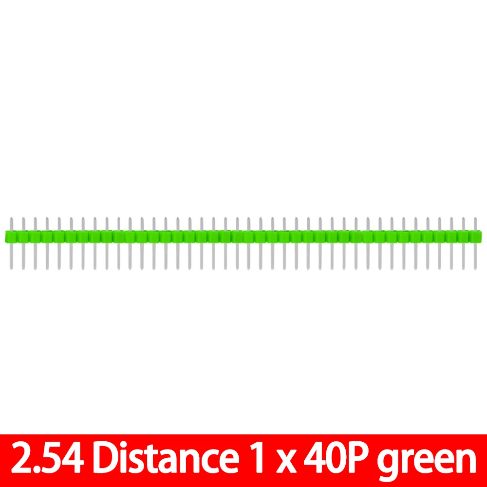 10 Stuks 40 Pin 1X40 Enkele Rij Man 2.54 Breekbare Pin Header Connector Strip Voor Arduino Black