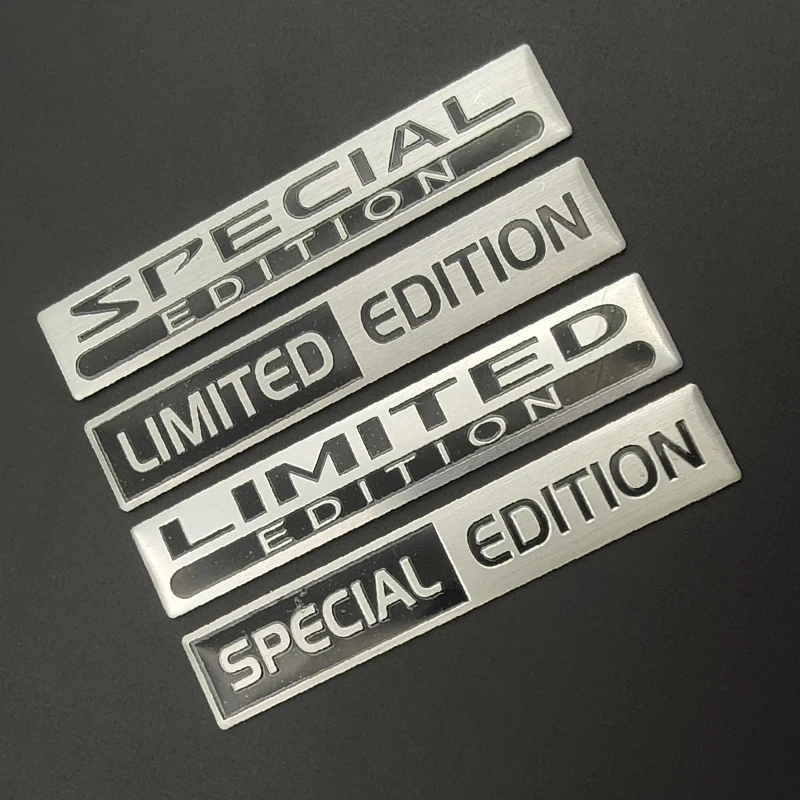 3d Aluminium Special Edition Logo Limited Edition Sticker Car Trunk Badge Fender Decal Limited Emblem Car Styling Accessories