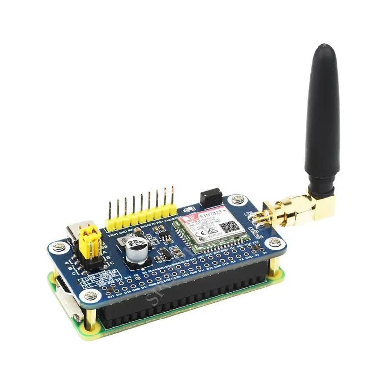 Raspberry Pi Expansion Board with SIM7028 Module, Global Band NB-IoT Communication Supported, Built-in GSM Antenna
