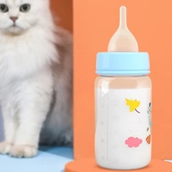 Puppy Kitten Feeding Bottle Set Pet Dog Cat Bady Nursing Water Milk Feeder Newborn Cat Drinking Bottle Pet Supplies