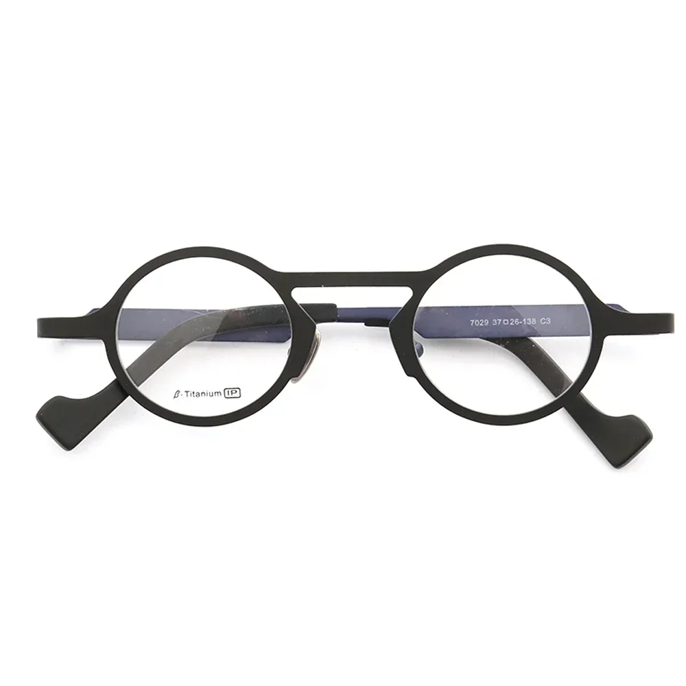 

Retro Light Fashion Unisex Titanium Optical Glasses Frames round Vintage Spectacles Eyewear Metal Hipster Eyeglass Frames
