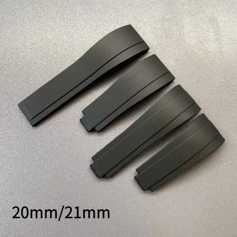 ل رولكس حزام ل دايتونا الغواصة GMT يخت ماستر أويسترفليكس جلايدلوك الملونة لينة الطبيعة المطاط حزام الساعات 20/21 مللي متر