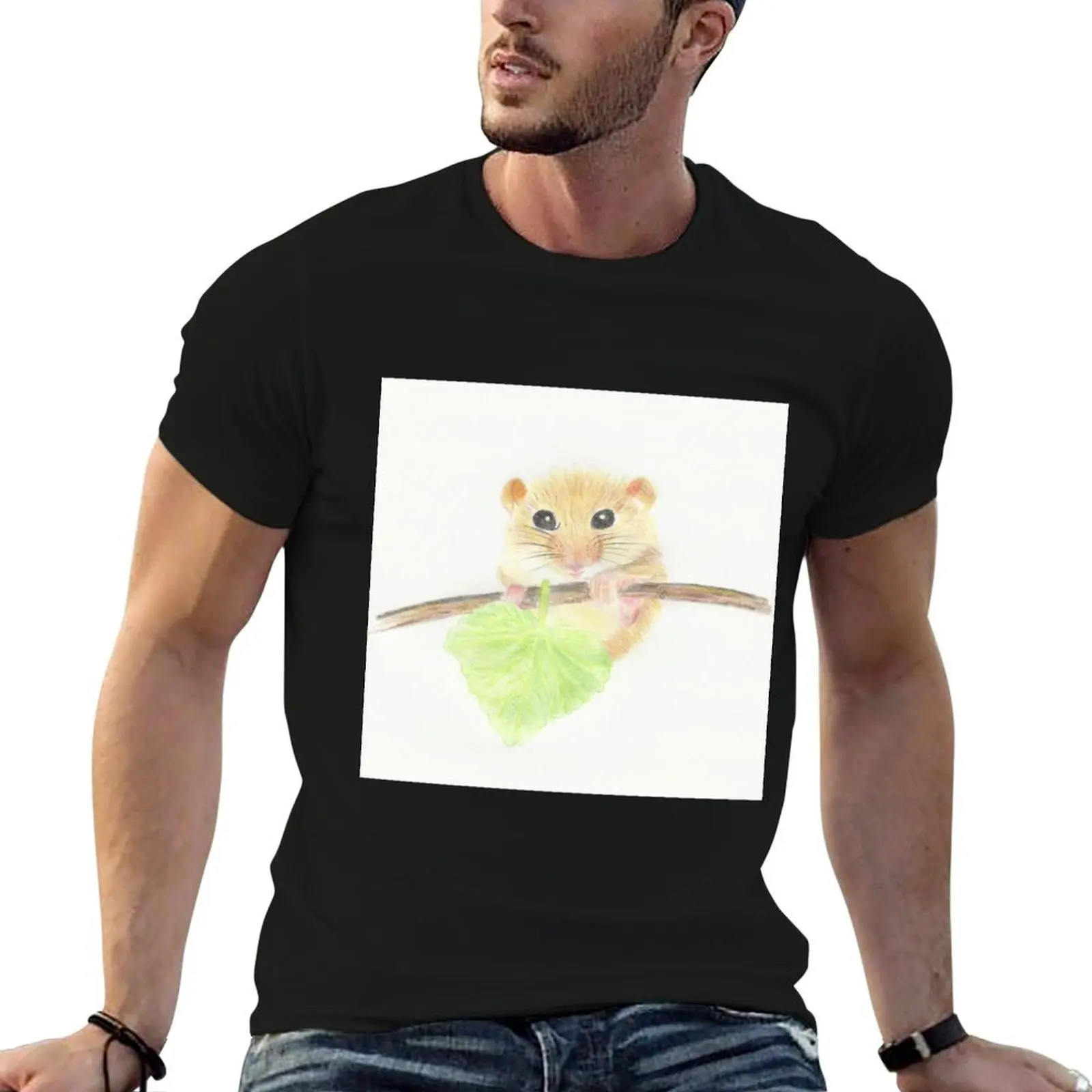 

Small dormouse T-Shirt t shirt personalised anime tshirt funny t shirts cotton T-shirt