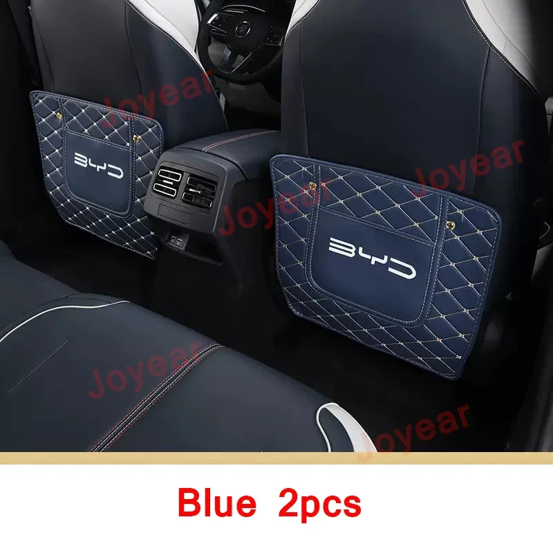 

For BYD Qin Plus EV DMI Car Rear Seat Anti-Kick B-pillar Pad Seat Cover Rear Air Outlet Back Protection Interior Accessories