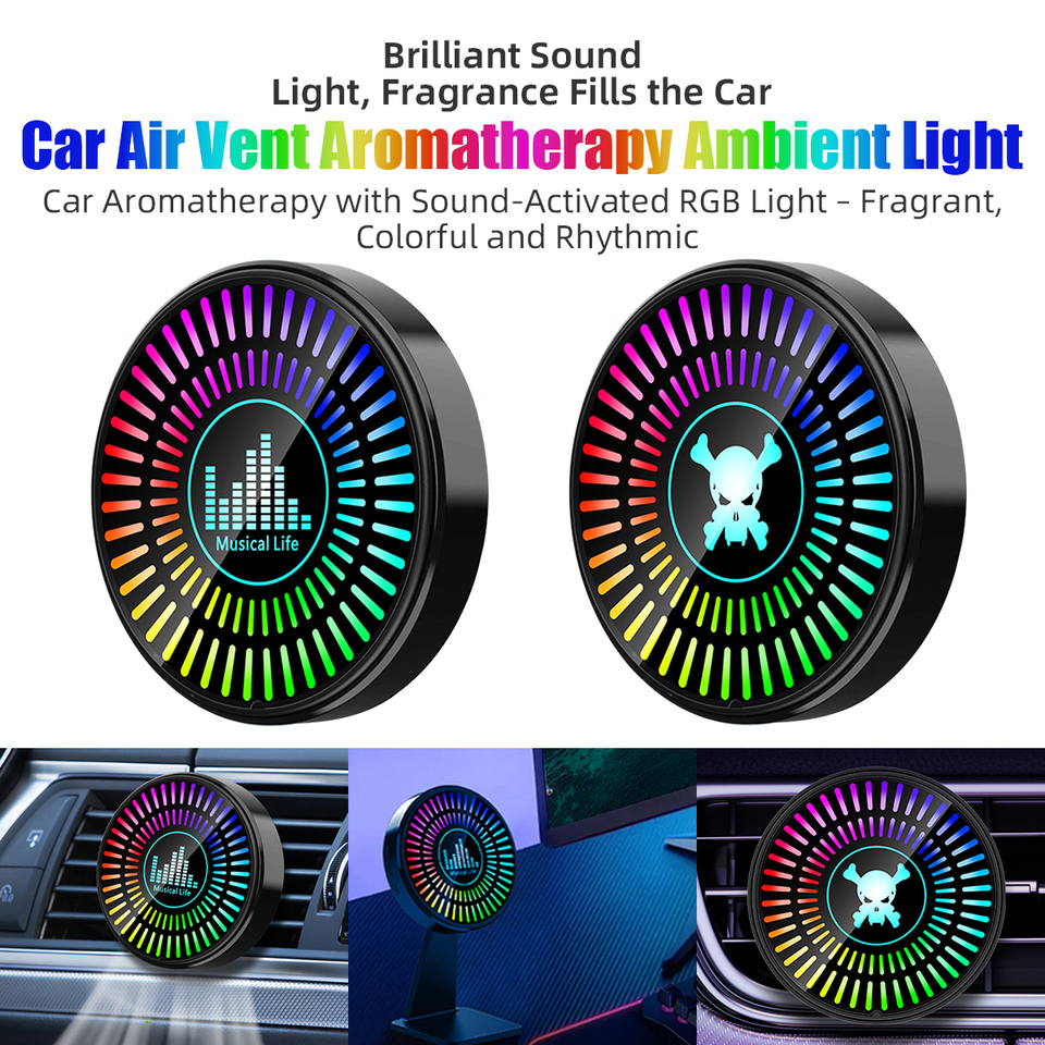  Led Music Sound Control Pickup Light Rhythm Lamp RGB Car Ambient Light Adjustabl Automotivo Strip For Automobiles Family Party 