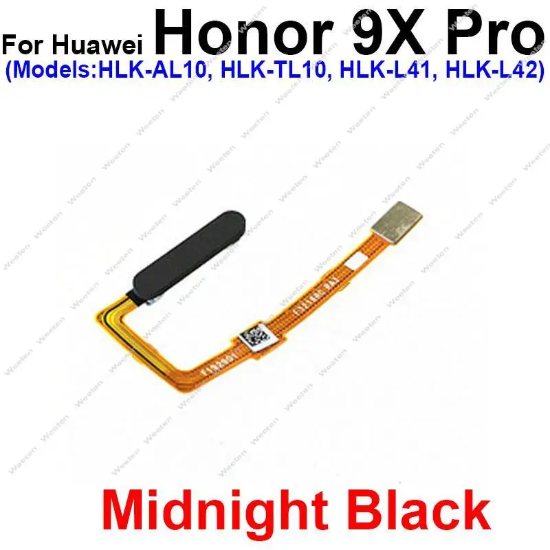 Voltar para casa botão impressão digital cabo flex para huawei honor 9x 9x pro 9xpro 20pro 20 sensor de impressão digital flex fita substituição