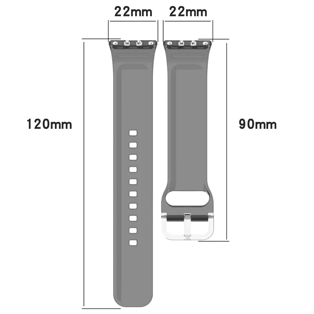 سوار معصم فاتح بلون شفاف ، حزام بديل من السيليكون ، حزام مناسب 3 ، مناسب 3 ، Fit3 ، أو تغيير شفاف