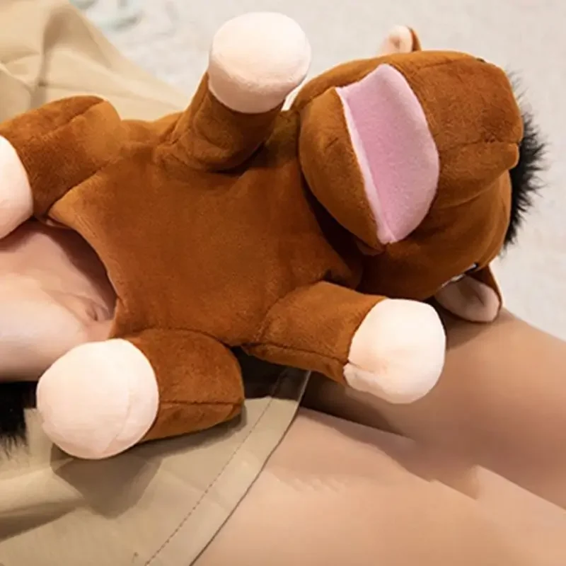 Zachte Leuke Pluche Handpop Met Beweegbare Mond Interactieve Paard Knuffeldier Speelgoed Voor Pretend Play Storytelling Kids