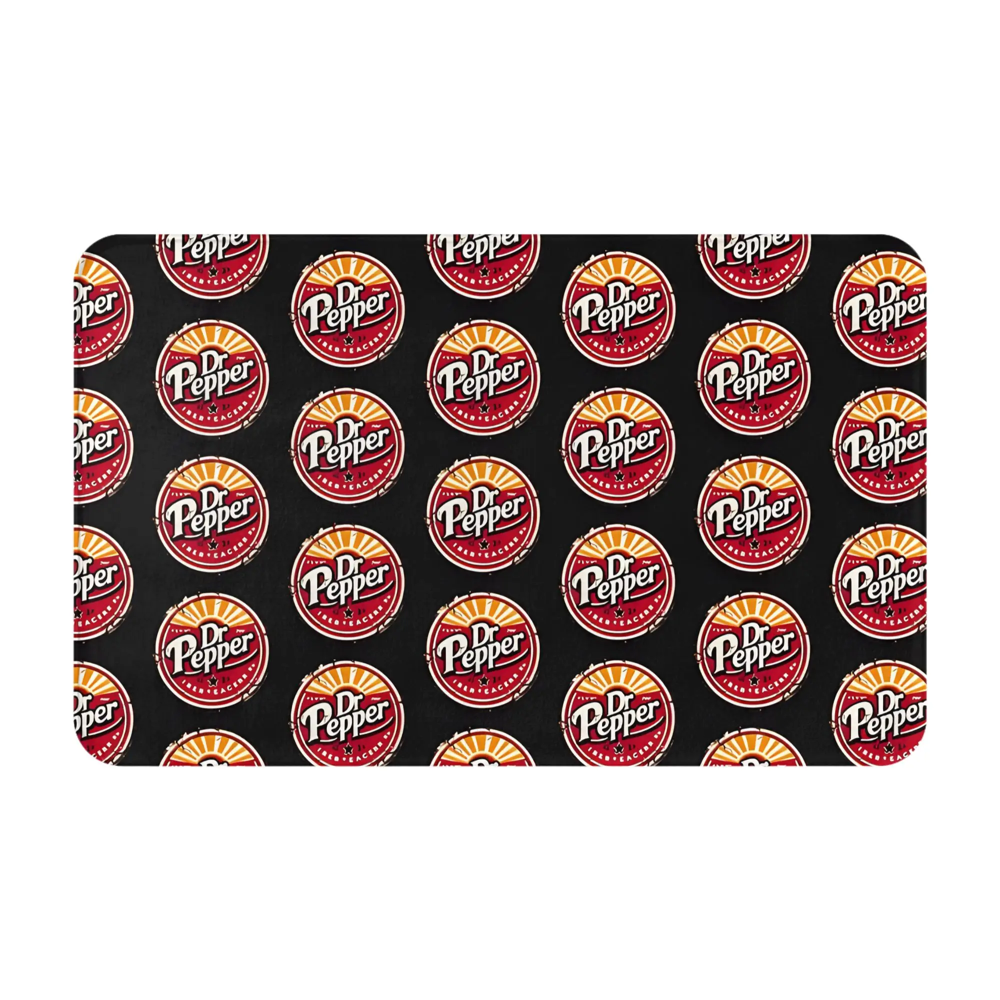 Dr Pepper Vintage Logo Art 1 Dekorationen Badematte Dr.Pepper Fußmatte Wohnzimmerteppich Outdoor-Teppich Heimdekoration