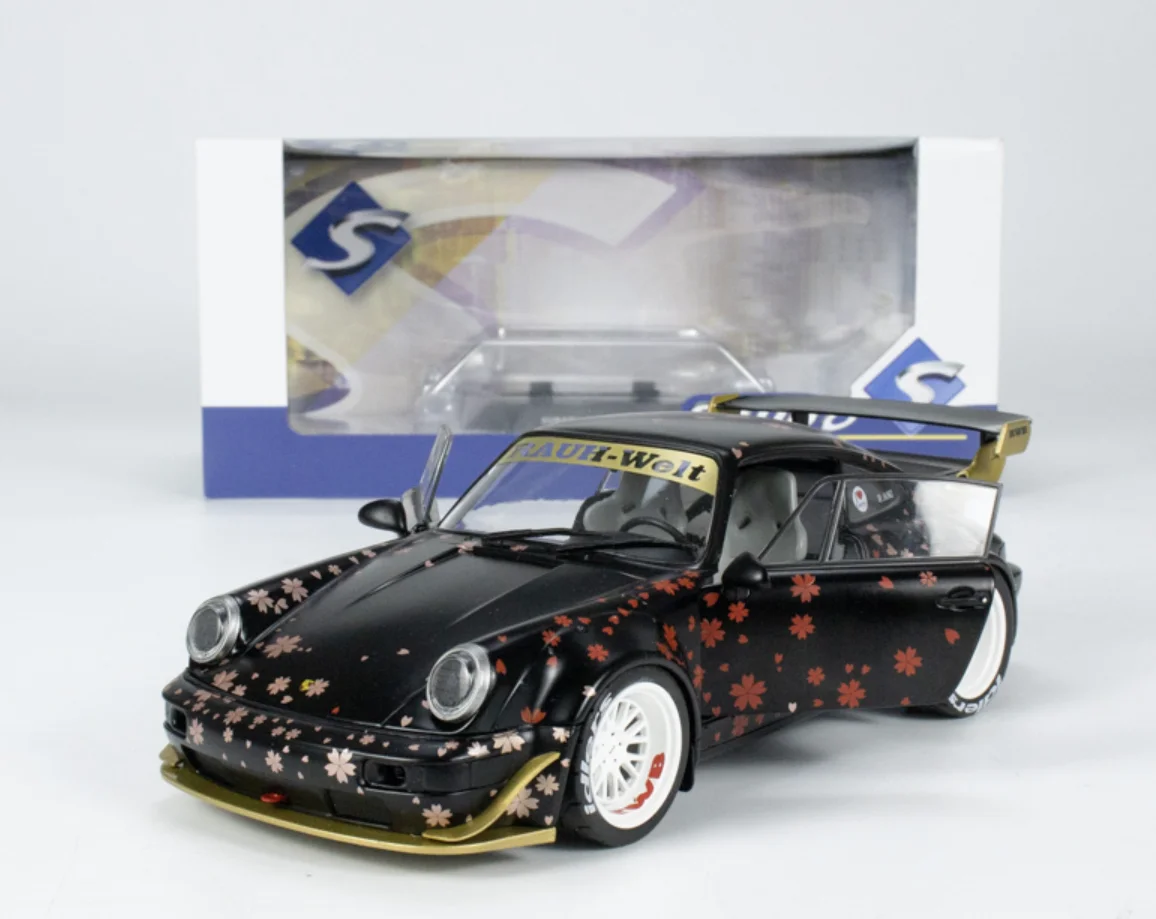 Solido 1:18 rwb BODYKIT AOKI BLACK 2021 Collection die cast alloy car model decoration gift