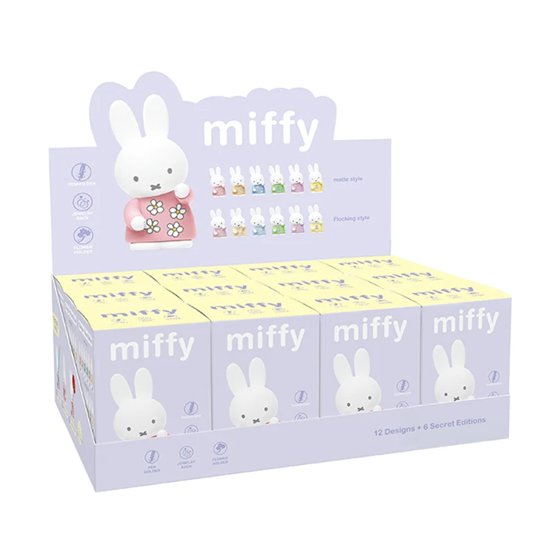 Original Kawaii Miffy Storage Rack Series Blind Box Multi Functional Storage Anime Peripheral Figure Doll Gift Toy