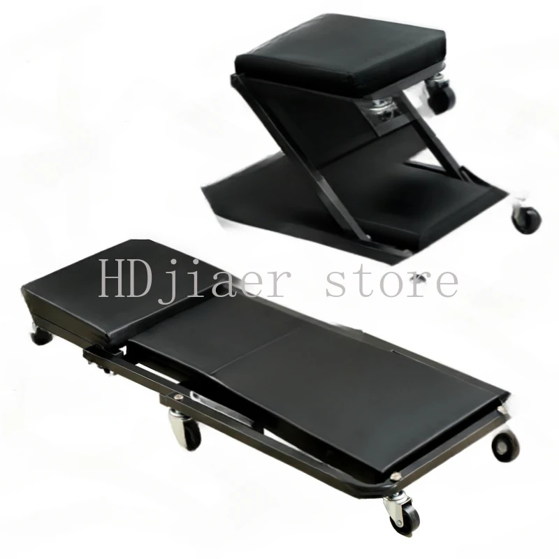 

Folding Multi - Function Auto Workshop Chair - Repair Bed, Car Creeper & Roller Seat with Wheels