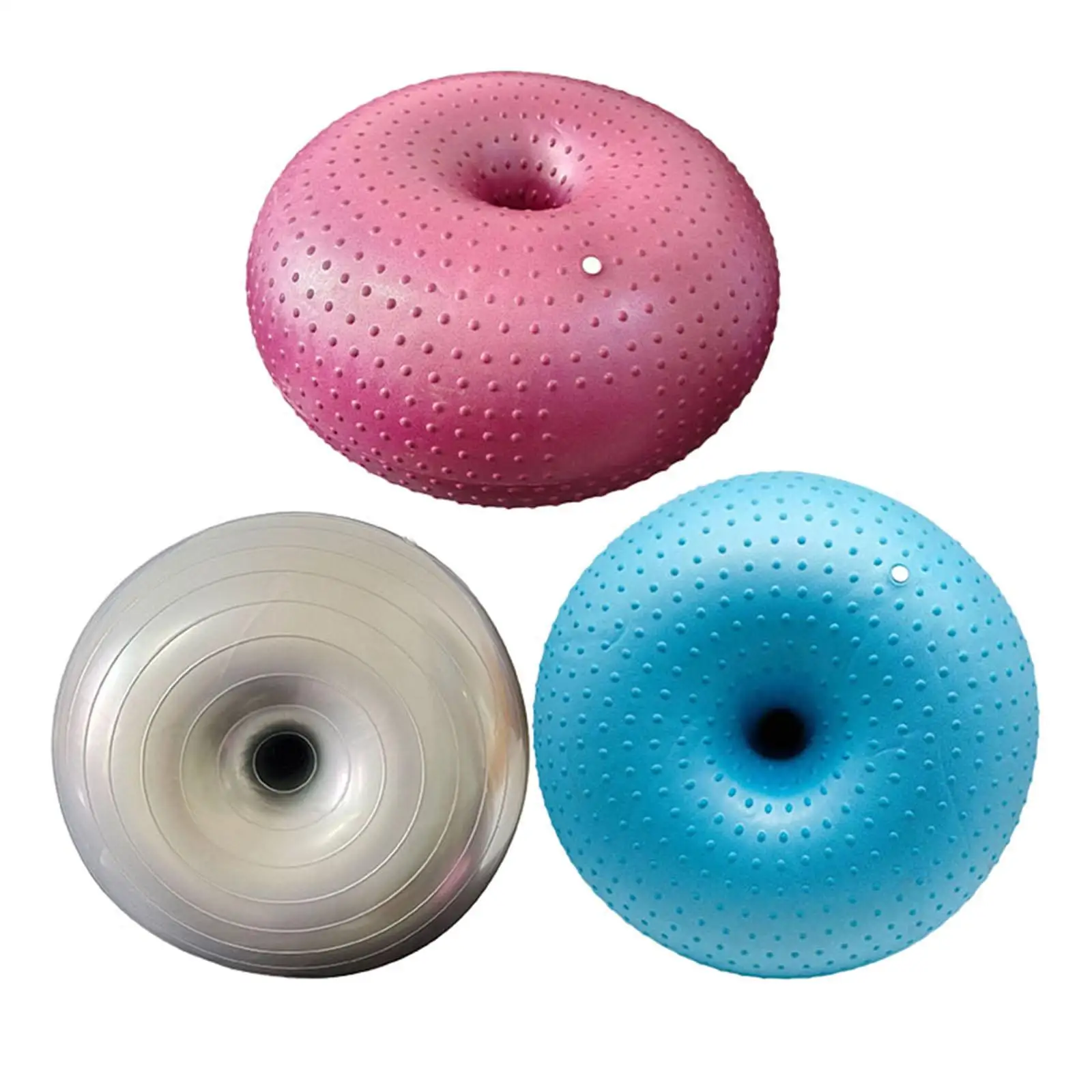 Exercise Ball Inflatable 21.65 Inches Donut Ball Fitness Ball Stability Ball for Core Training Yoga Workouts Rhythmic Gymnastic