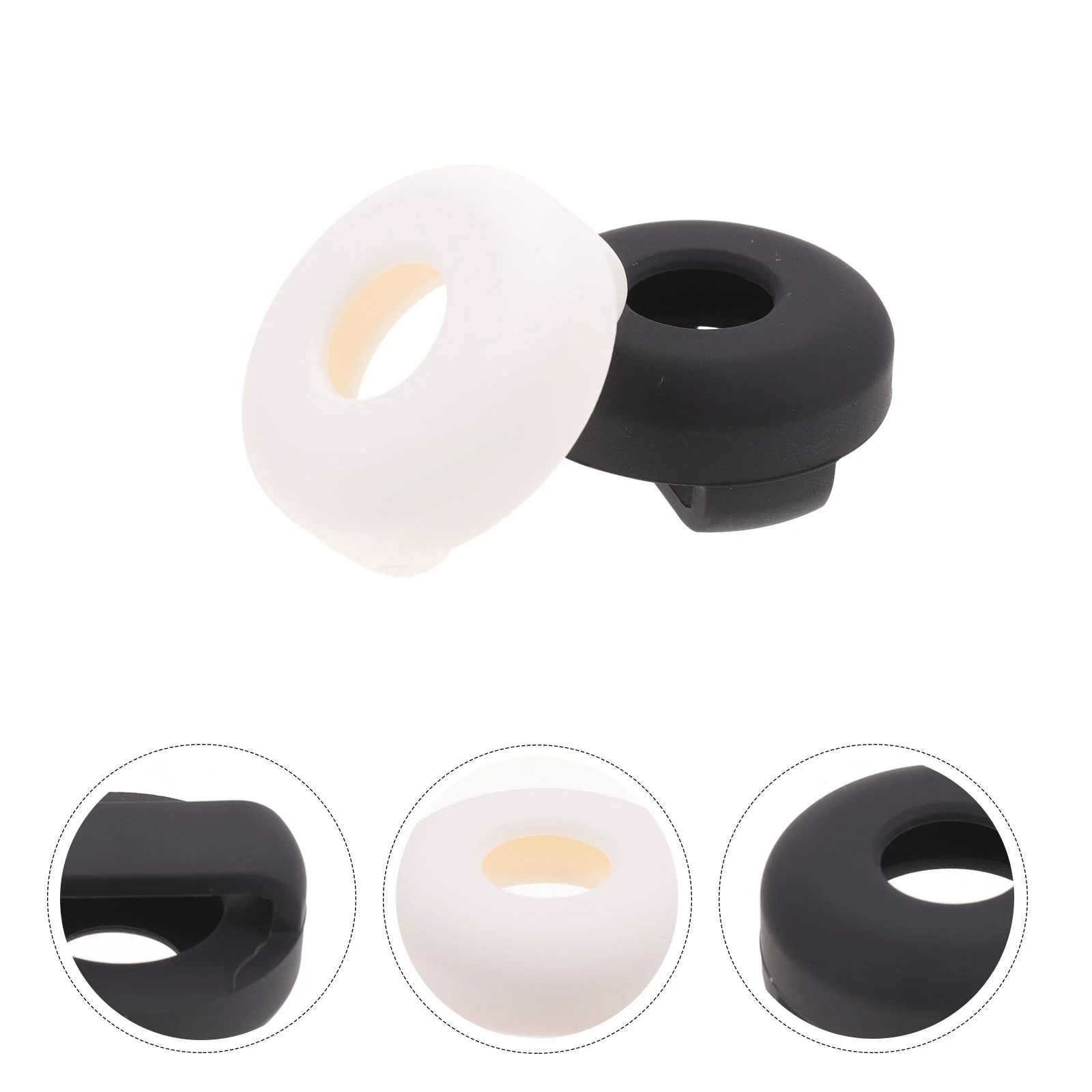 2 Pcs Case Track Protective Cover Bracket Silicone Anti-drop Secure Holder