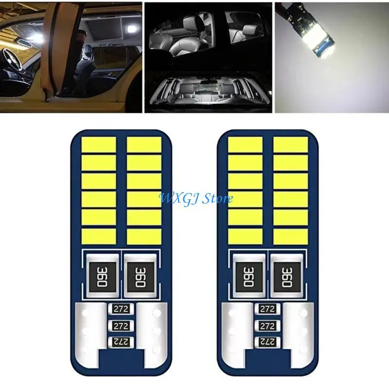 

37JE 10pcs T10 LED Parking Bulbs Versatile T10 LED Lights set for Drivers