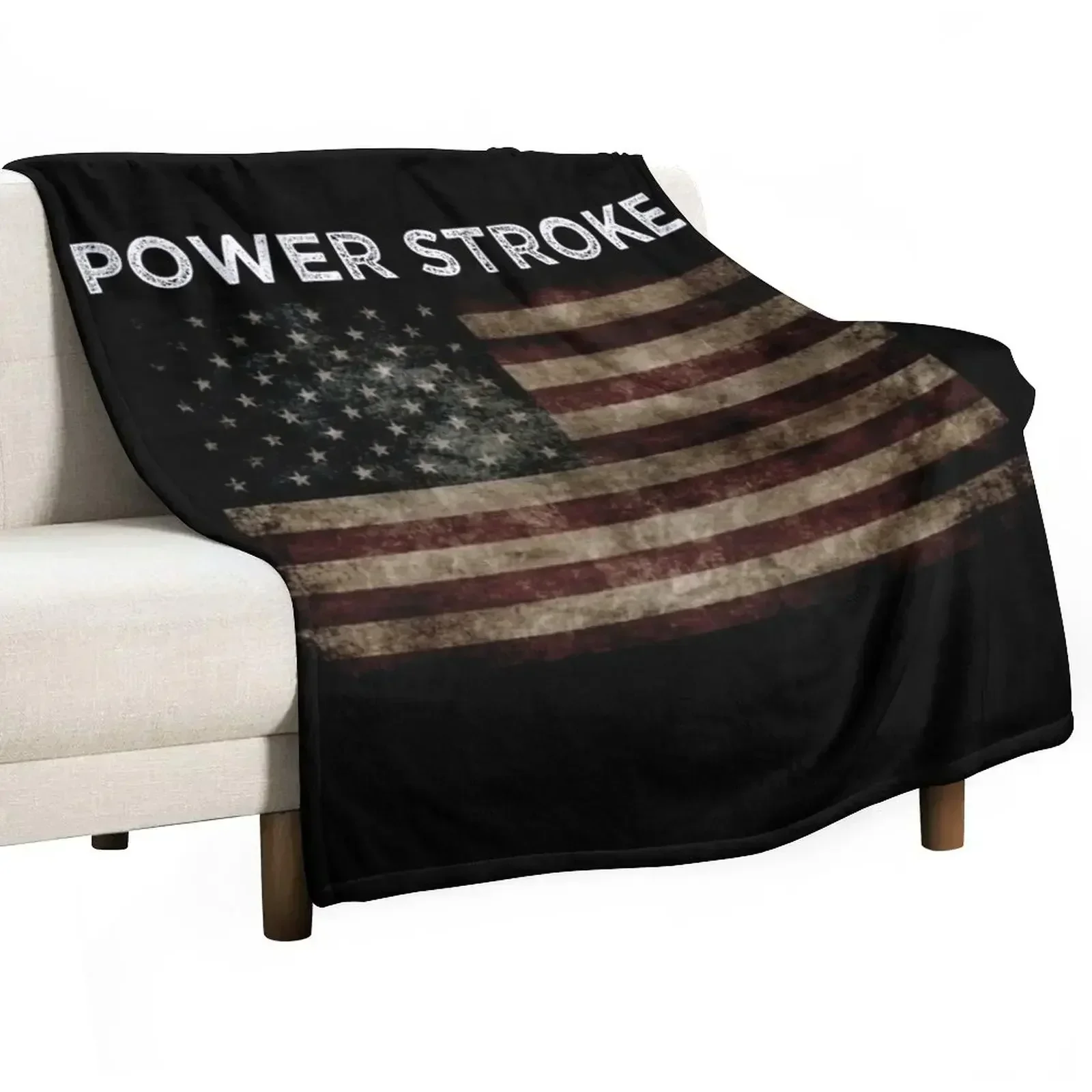 Power Stroke , PowerStroke Throw Blanket Bed linens Personalized Gift Warm wednesday Large Comforter Blankets