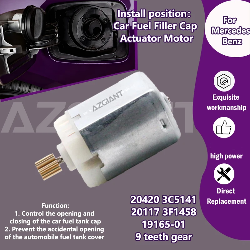 

AZGIANT 20117 3F1458 Car fuel filler cap locking system motor For Mercedes Benz C-Class W204 C300 C350/W203 C230 C280 C320 C350