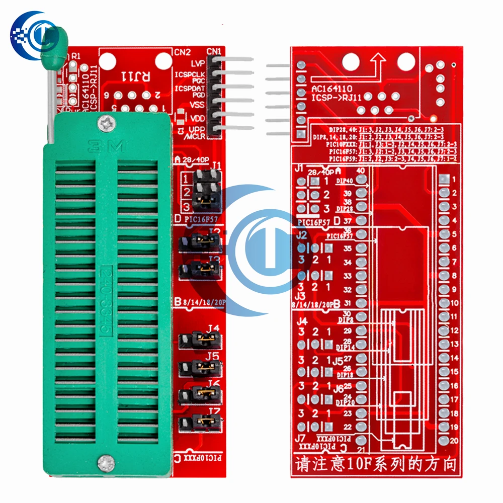 PIC ICD2 PICKit 2 PICKIT 3 Адаптер для программирования PICKIT 2 PICKIT 3 Универсальное сиденье для программатора