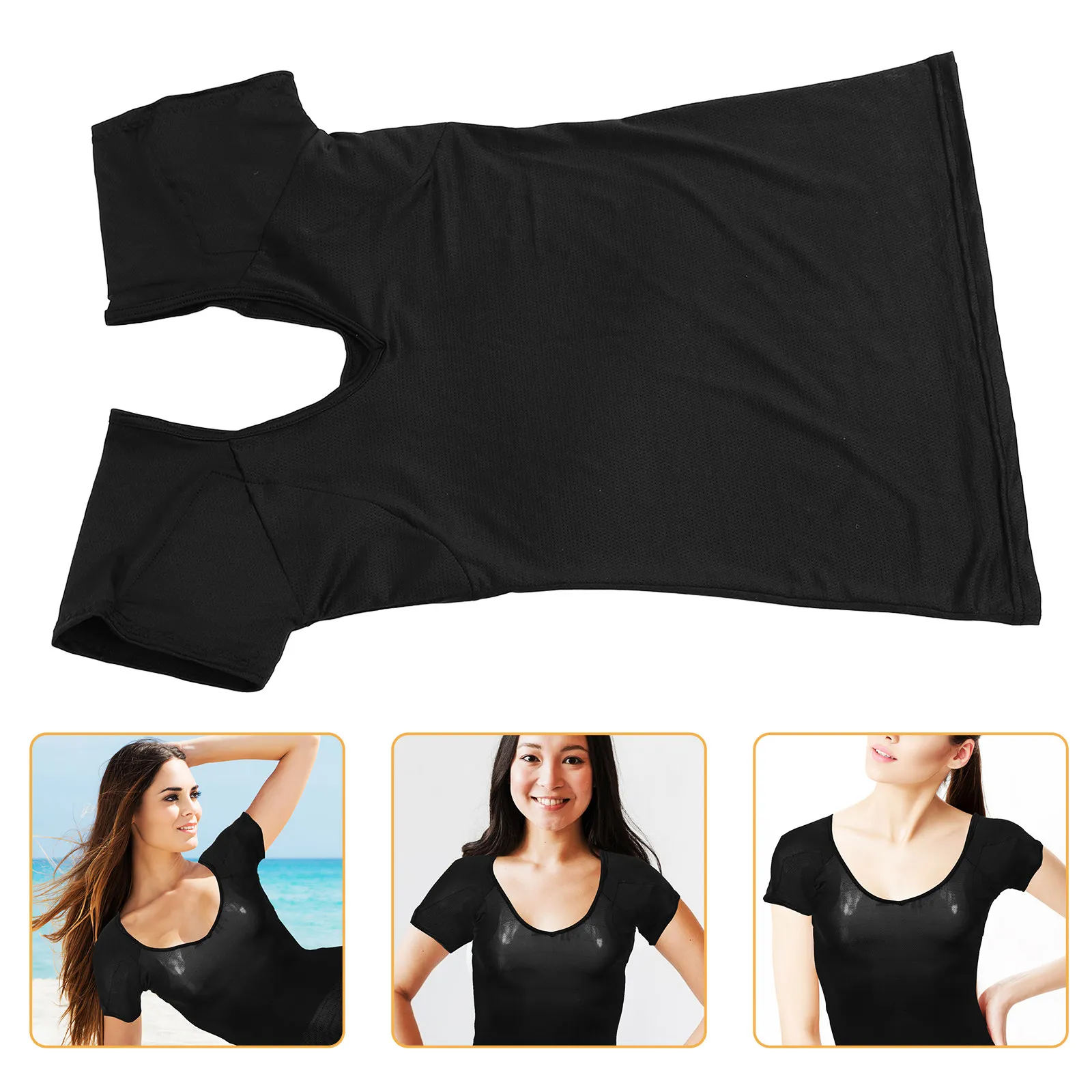 

Дышащая сетчатая футболка-жилетка из полиэстера с защитой от пота для йоги, фитнеса и повседневной носки, унисекс, с коротким рукавом