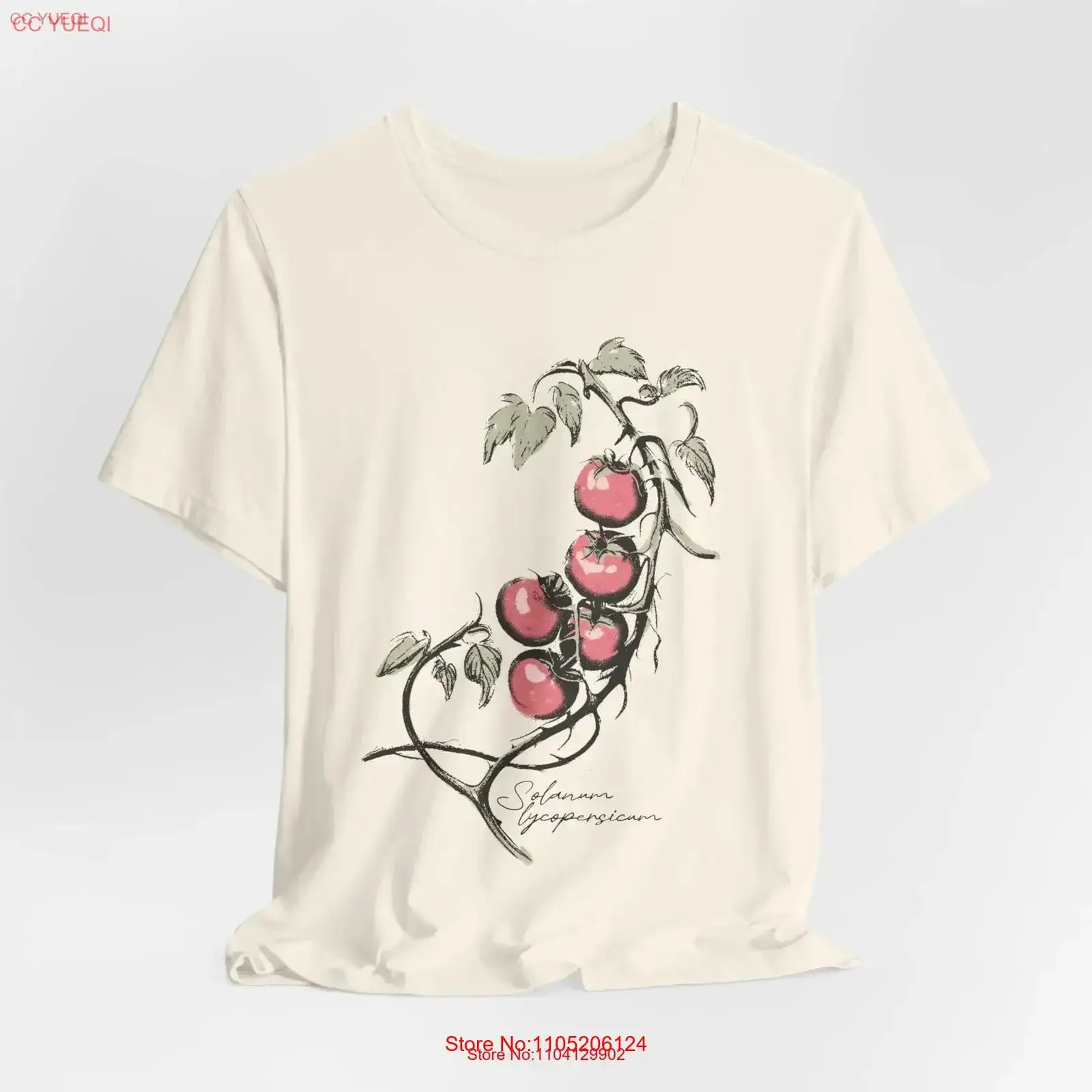 Camiseta con estampado de tomates, FruiT, comida botánica para ella, estilo Vintage, lavada, cómoda, versátil, ropa de calle Unisex