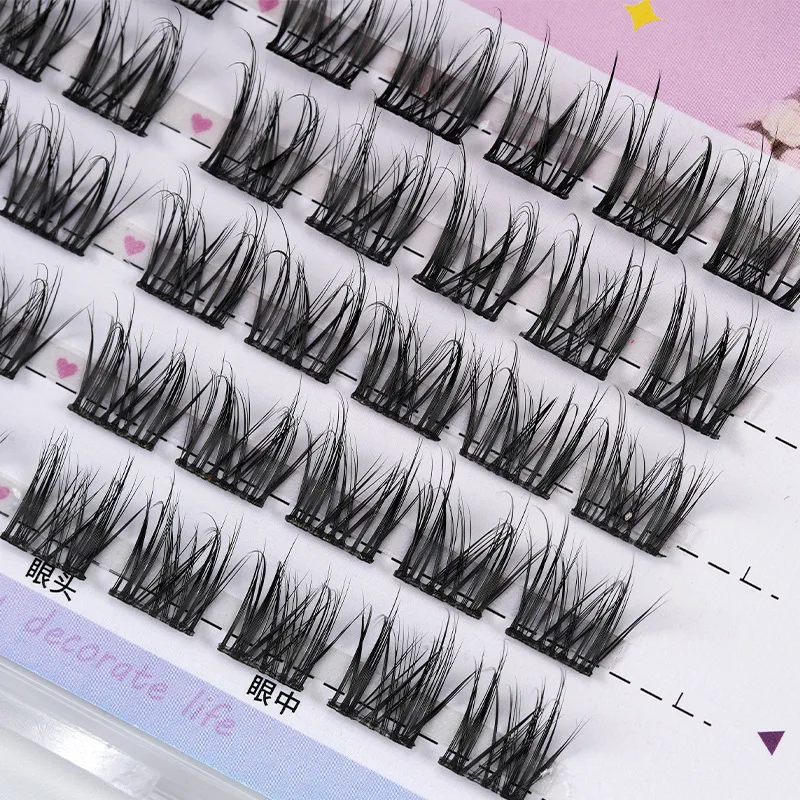 Faux cils incurvés en fourrure 5DKink pour bébé, cils naturels, vêtements d'étudiant désordonnés, cils Barbie