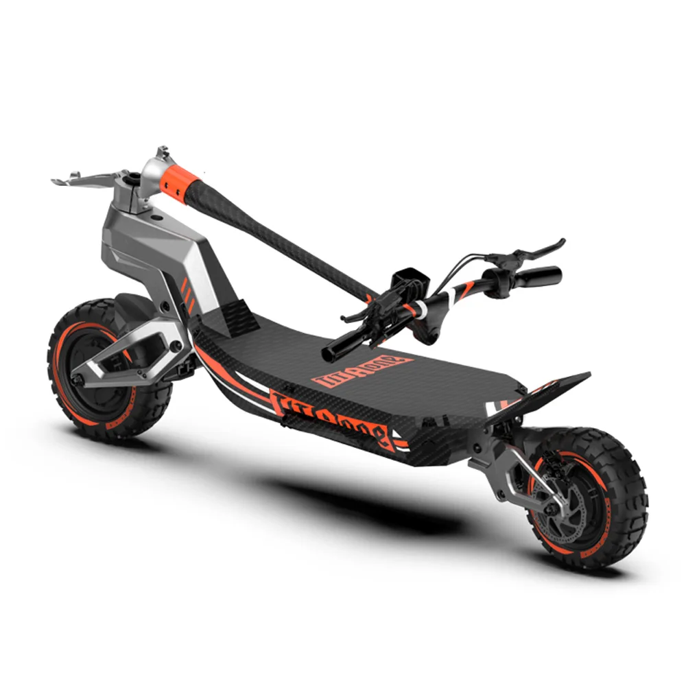 Titaone-X Scooter Carbon Fiber Frame Max Speed 90km/h 4000W 60V 11inch Fat Tire Electric Scooter