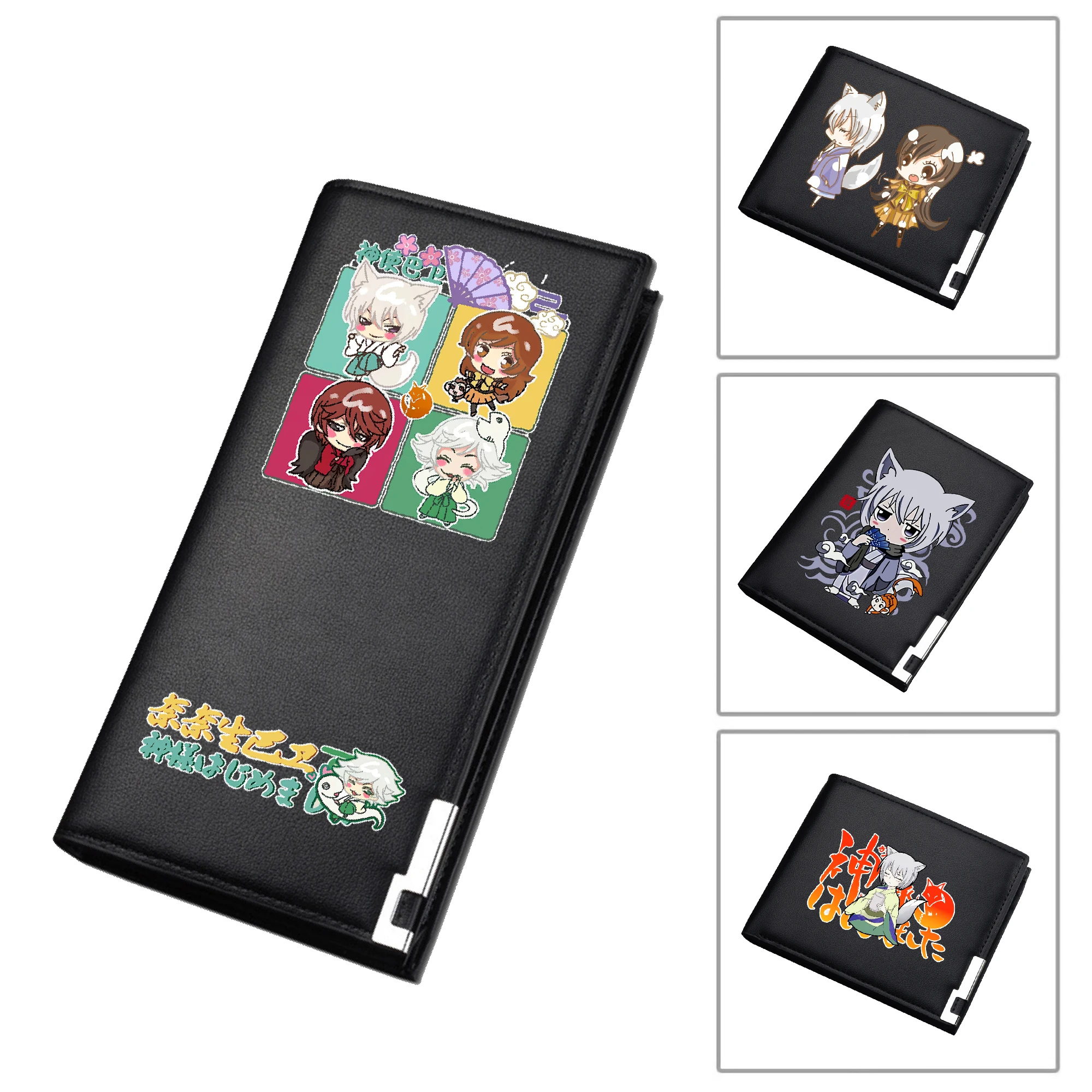 

Короткие кошельки в стиле аниме Kamisama Love Kiss из искусственной кожи, держатель для удостоверений личности, мультяшный принт, сумки-клатчи для денег, мужские кошельки для монет