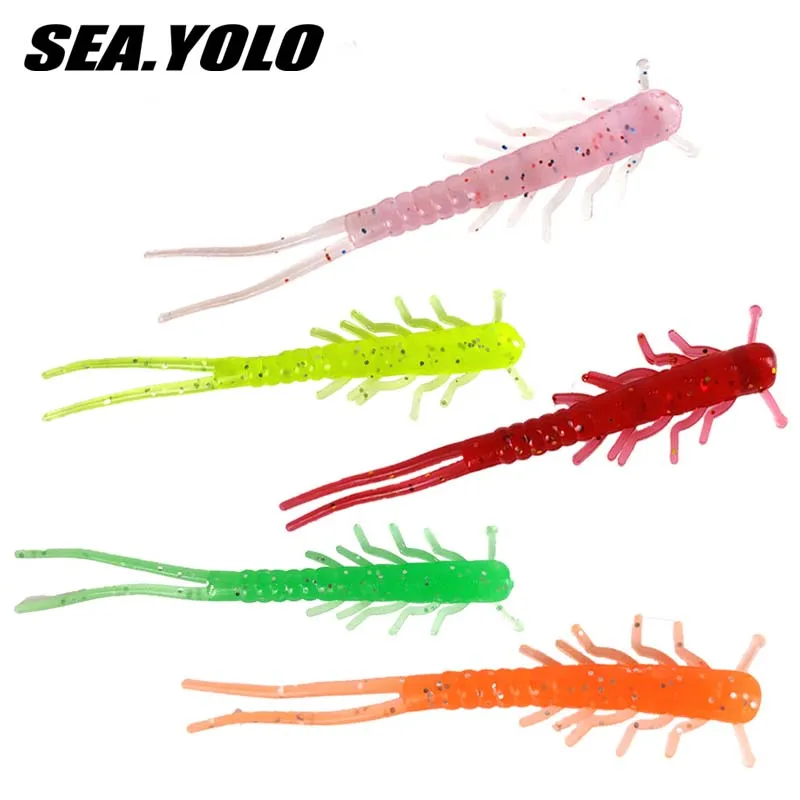 

Sea.Yolo 7cm/1.3g 50pcs Fishing Lure Long-distance Casting Soft Worm Soft Bait Multicolor Needle Tail PVC Bionic Bait