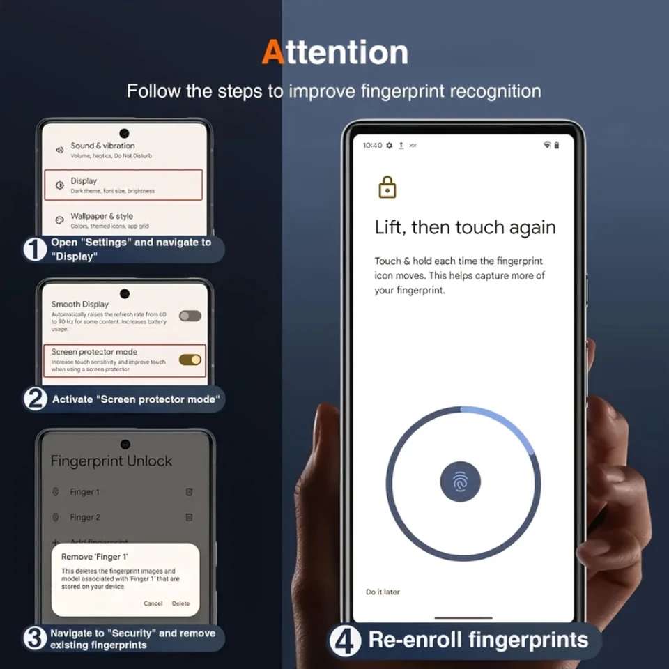 NNBILI 3 Unidades Protector de Pantalla de Cobertura Completa para Google Pixel 11 10 Pro XL 9a 9 Pro 9 Pro XL 8a, Instalación con Eliminación Automática de Polvo, 3