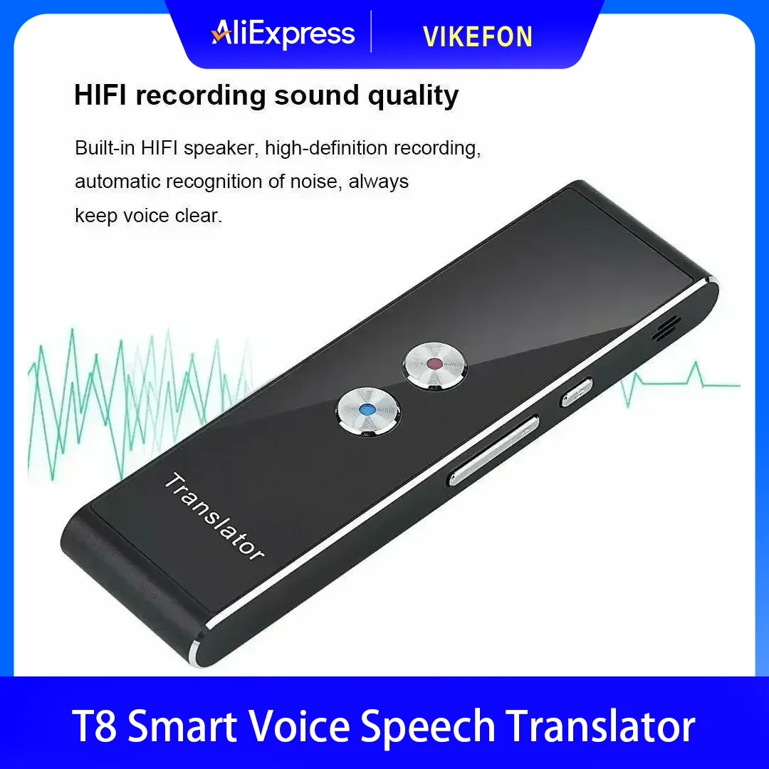 Wireless Voice Translate 40 Languages Multi Smart Instant for Business Travel Study Translated 2 Way Real Time Voice Translator