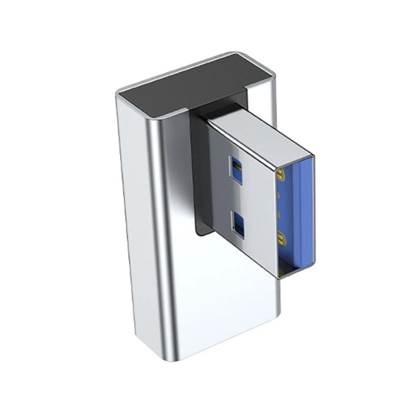 USB Connector 90 Degree Right Up Angled Converter Adapter for Notebook