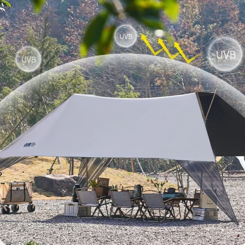 

Windless Rope Butterfly Shaped Sun Shelter Quick Automatic Opening Family Shelter Sun Protection Outdoor Camping Equipment