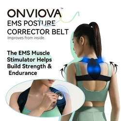 EMS Microcurrent Back Posture Correction Belt Hunchback Corrector Massage Sitting Posture Correction Belt Shoulder Straight Back