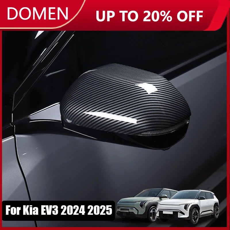 

For Kia EV3 2024 2025 Car rearview mirror protective cover ABS material exterior modification part