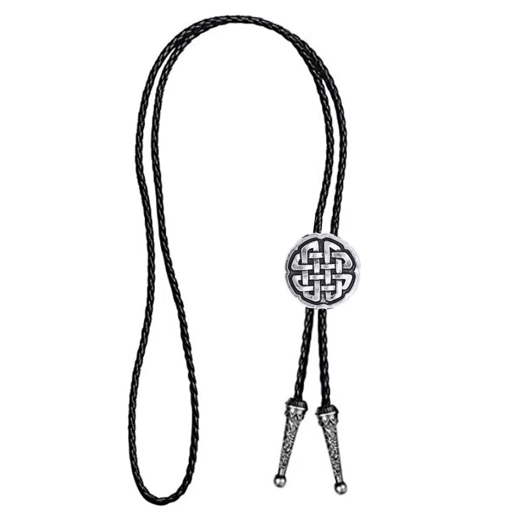 Bolo tie New retro shirt chain lucky knot collar necklaces long neckties pendant