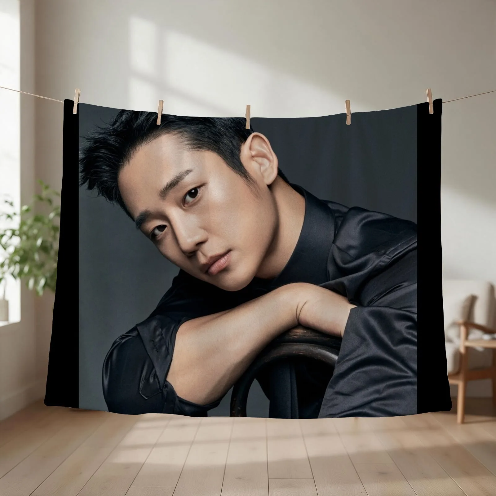 Jung Hae In Throw Blanket couch cozy soft plush fuzzy picnic outdoor blanket
