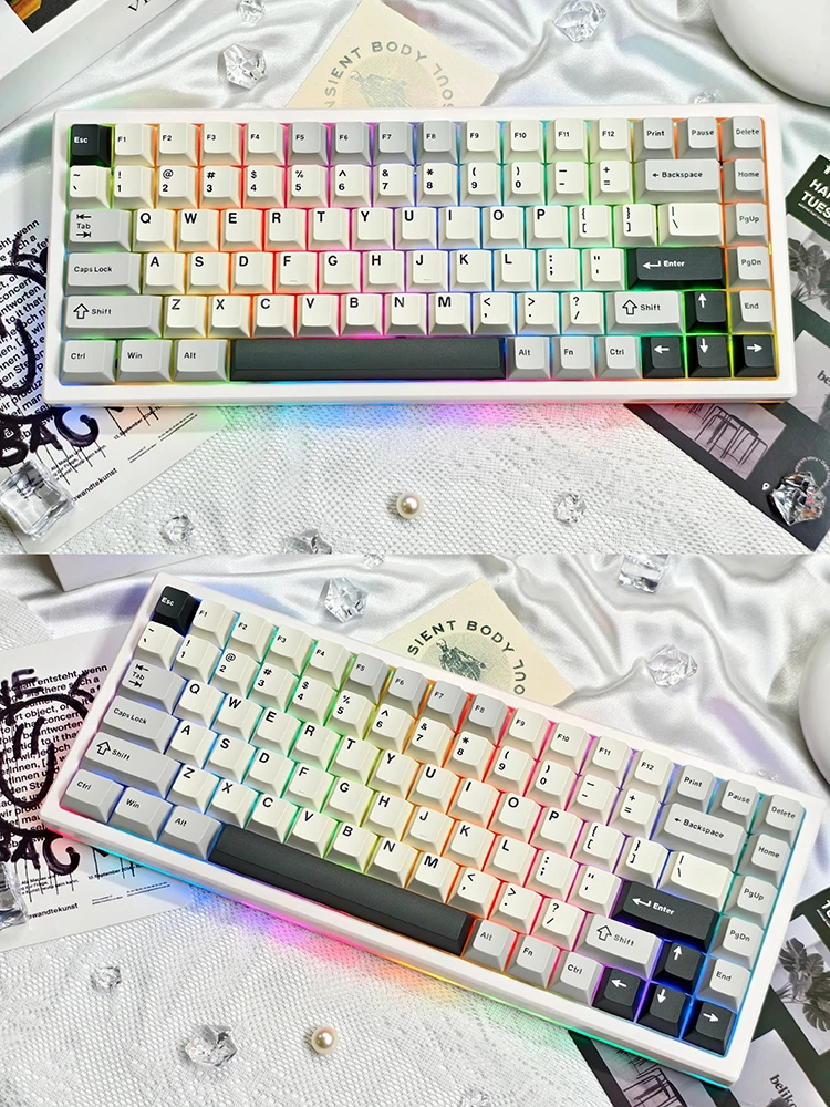 Teclado RGB Hotswap Keycool Y84, Bluetooth 2.4g, Switch Linear Gaming, 38g Soft, 3 Modos, Keycool