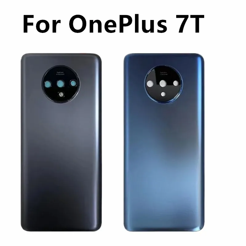 AAA+Quality Back Glass For OnePlus 7T Battery Cover Door OnePlus 7t Rear Housing Case OnePlus 7T Battery Cover With Camera Lens