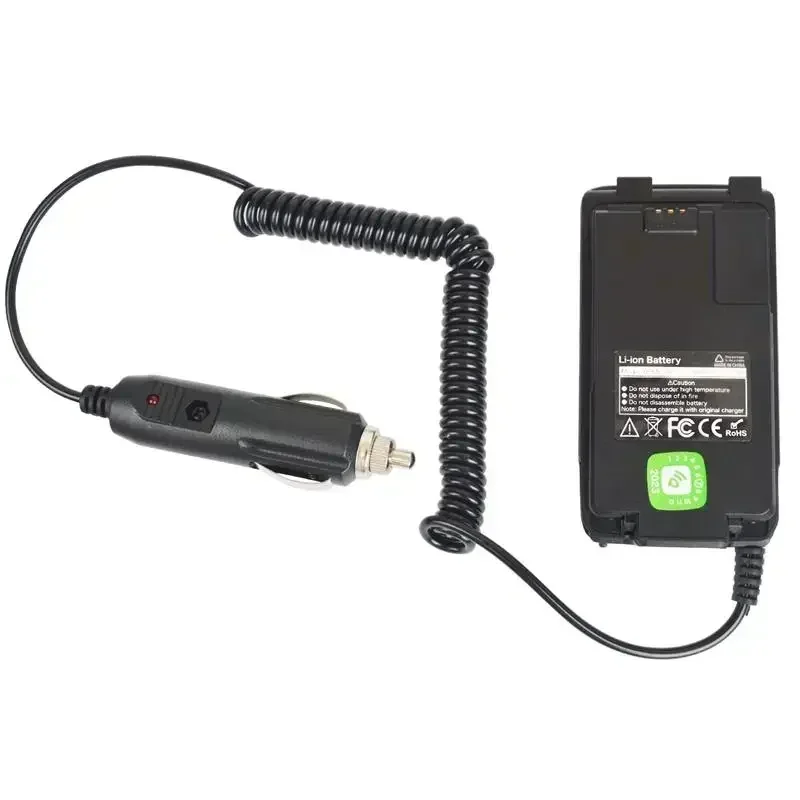 Walkie Talkie UV-K5 UV-K6, penghilang baterai UV-k58 UV-5RPlus listrik 12V yang disediakan oleh pemantik rokok mobil