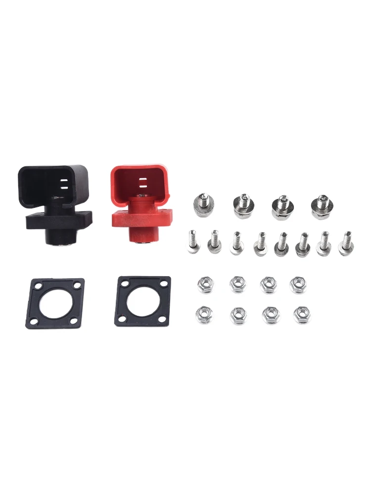 2pcs 100A High Current Energy Storage Terminal Battery Connector Terminal Block Wall-mounted Terminal Block 30*30 Outline