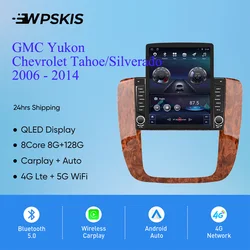 8G Ram Android 14 Car Radio Stereo For GMC Yukon Chevrolet Tahoe Silverado 2006 - 2014 GPS Navi Multimedia Video Player Carplay