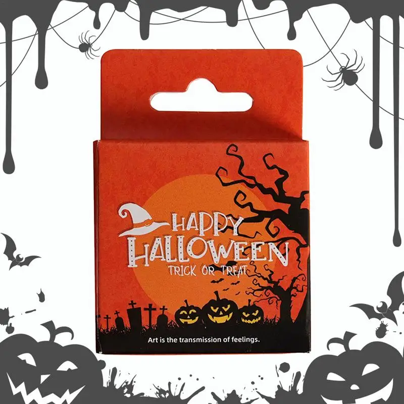 Halloween Scrapbook Stickers Cartoon Anime Scrapbook Stickers Laptop Accessories Festive Party Supplies Pumpkin Ghost Bat Skull