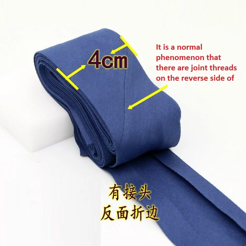 40 mm x 5 m pro Rolle Baumwoll-Schrägband - Extra breites Faltband für DIY-Handarbeiten - Strapazierfähiges Stoffband – Detail 9