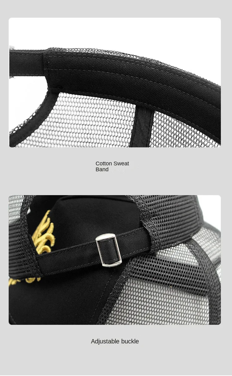Oohmy-Baseballmützen für kleine und große Köpfe, Übergröße, für Herren und Damen, Netzstoff, Outdoor, Sportkappen, Papa, Übergröße, Trucker-Kappe, 56–60 cm, 60–65 cm – Detail 23