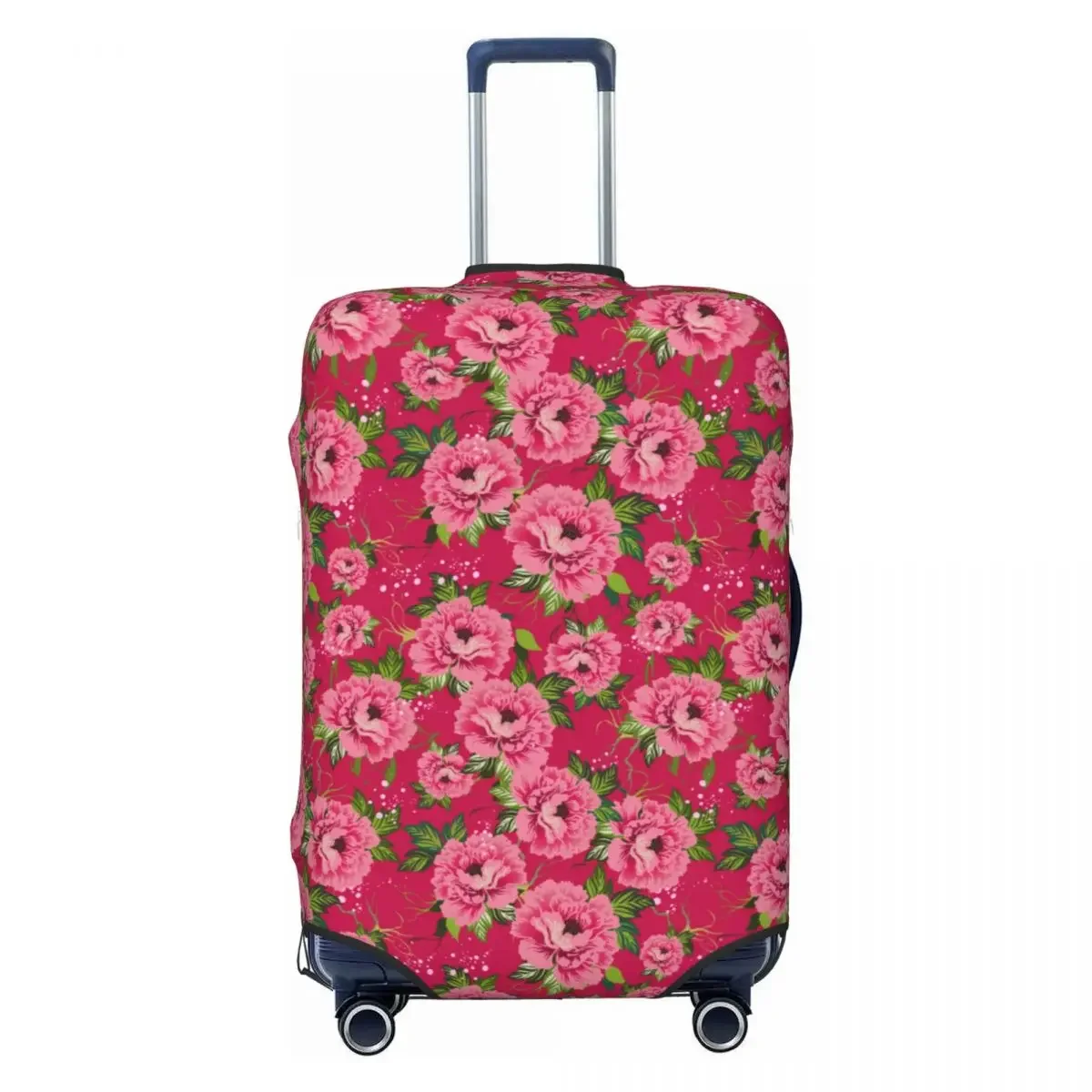 Red Luxury Flower Suitcase Cover Vacation 2024 New Fashion Elastic Luggage Supplies Travel Protector