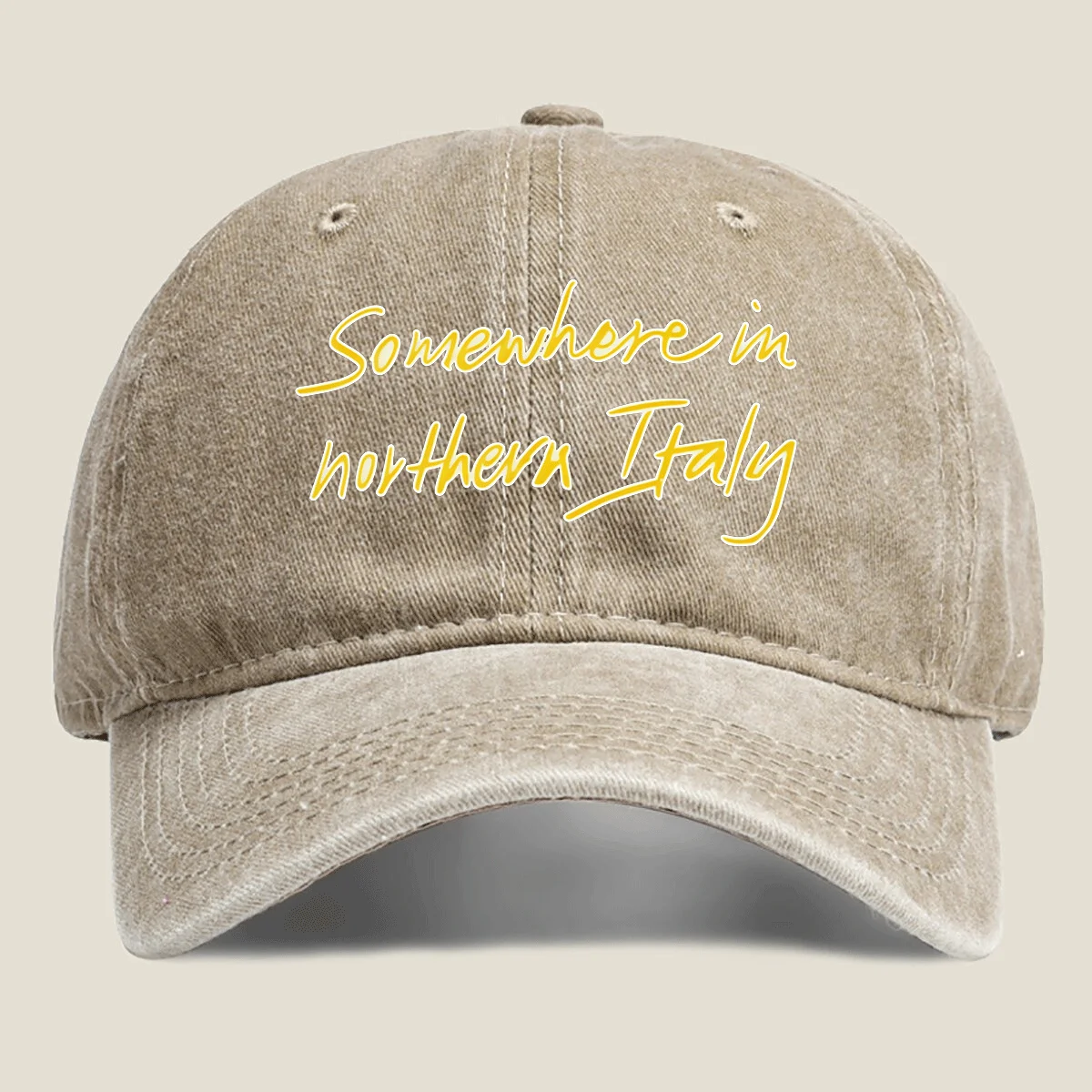 Somewhere-in-Northern-Italy-Vintage-Baseball-Cap-Unisex-Adjustable-Washed-Cotton-Hat-for-Fashion-Lovers