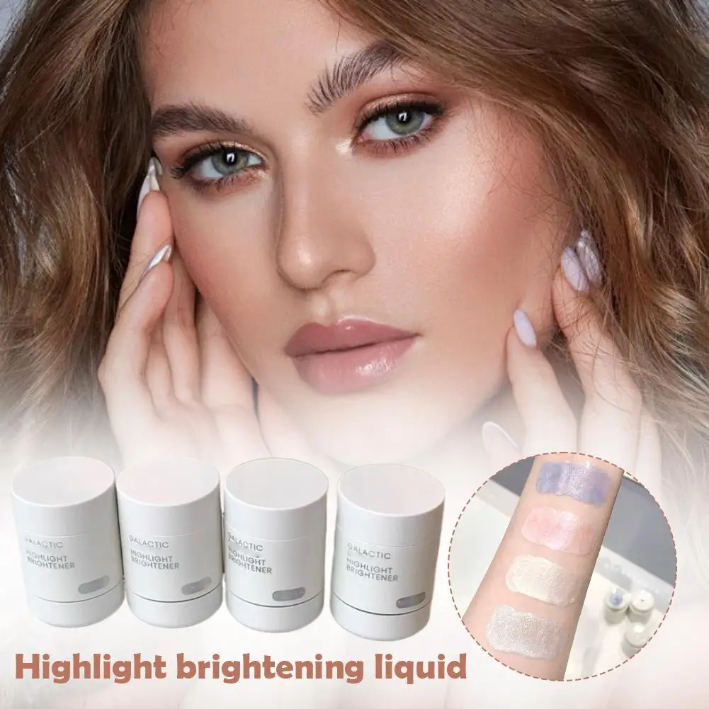 Líquido de brilho facial cintilante com brilho fino perolado Naturalmente de longa duração Líquido de brilho hidratante luminoso