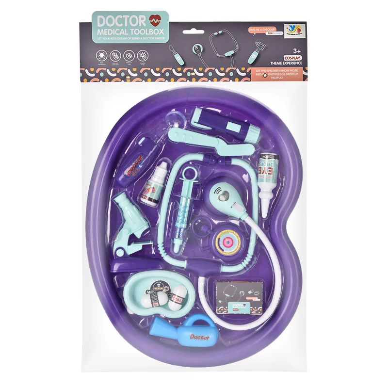 Kit médico para crianças, brinquedos para meninas, meninos, fingir jogar, casa, vestir-se, médico educacional, enfermeiras, fantasia, kit médico, dramatização