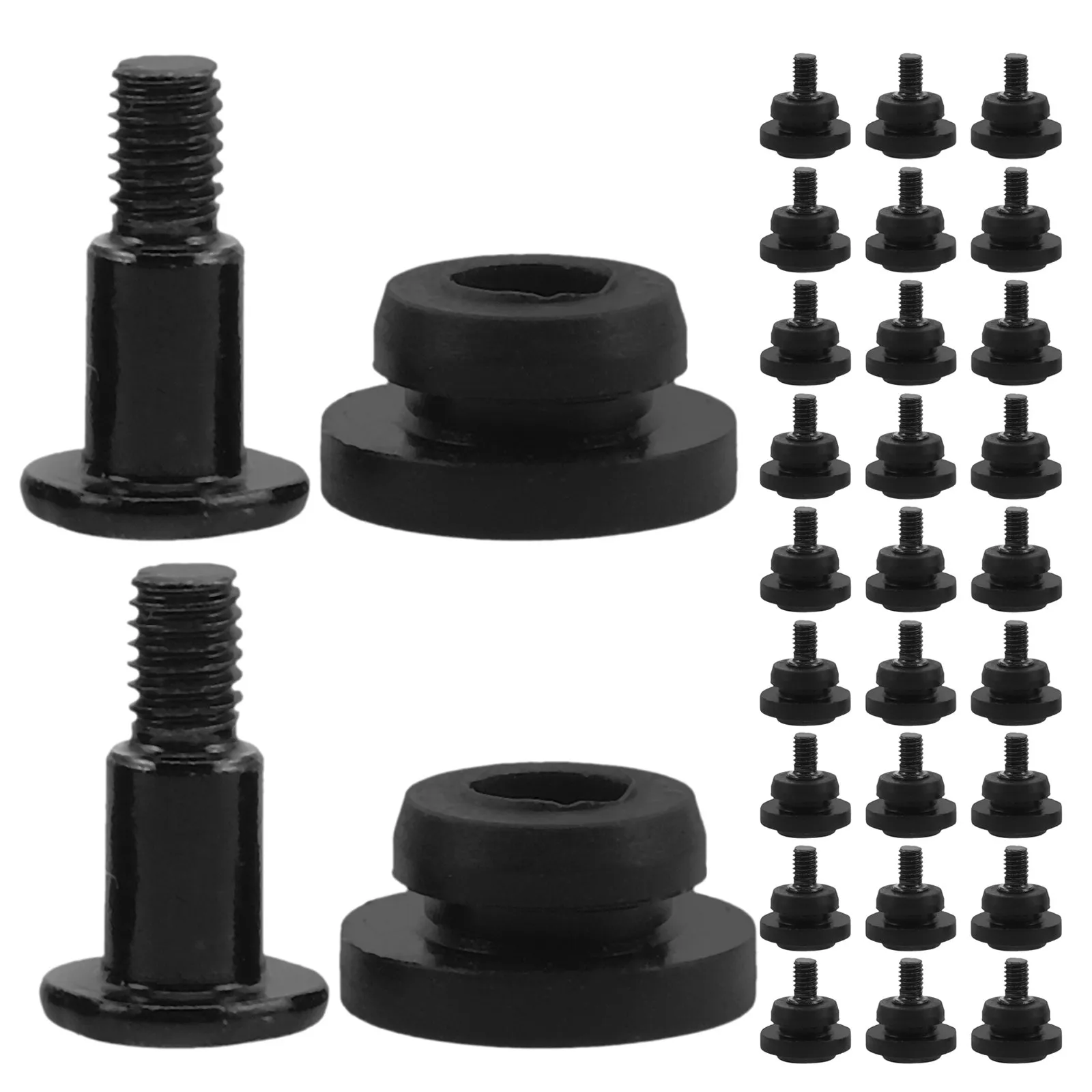 100pcs Hard Disk Drive Mounting Screws Shock Absorption Rubber Washer Noise Reduction Hardware for Hard Disk SSD Installation
